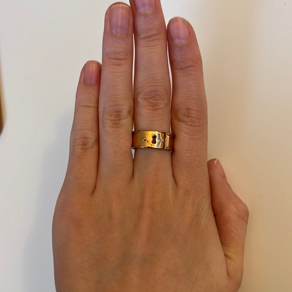Fossil Key Hole Ring, size 7